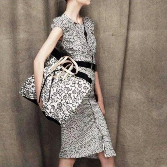 Nina Ricci Linen Knee-Length Dress Size: XS/S | US 2-4, FR36 NEW - Picture 8 of 10